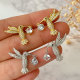 Pave bird stud