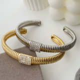 Pave zircon bangle