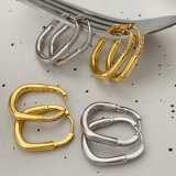 Pave pin earrings