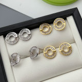 Pave zircon round stud