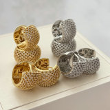 Chunky pave hoop