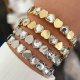 Pave heart bracelet