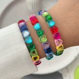Colorful heart bracelet