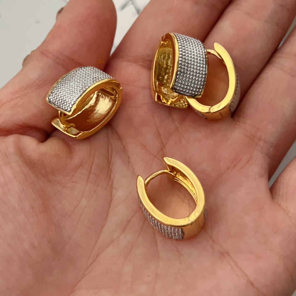 U hoop biocolor earrings