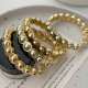 Elastic beaded bracelet