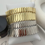 Metal wave elastic bracelet