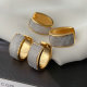 U hoop biocolor earrings
