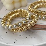 Elastic beaded bracelet