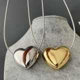 Chunky heart simple necklace