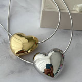 Chunky heart simple necklace