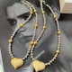 Heart ball necklace