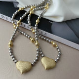 Heart ball necklace