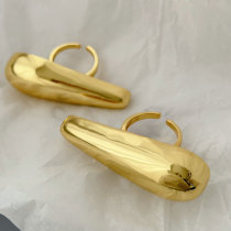 Metal chunky bar ring