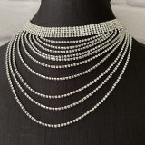 Party crystal chunky necklace
