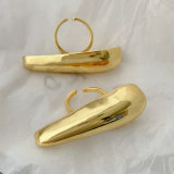 Metal chunky bar ring