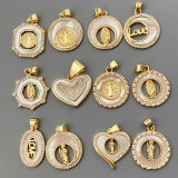 Shell heart charm