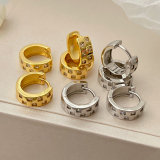 Basic fashion zircon hoop