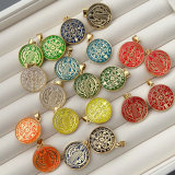 Enamel religious charm