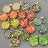 Enamel religious charm