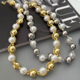 Ball chain twist necklace