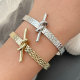 Metal knot cuff