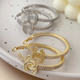 Pave channel hoop