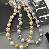 Ball chain twist necklace