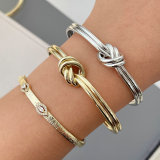 Metal knot cuff