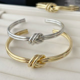 Metal knot cuff
