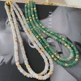 Nature gemstone bead necklace