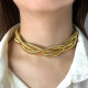 Stainless steel chain twist necklace