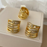 Pave zircon chunky ring