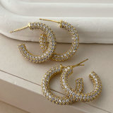 Pave zircon basic hoop