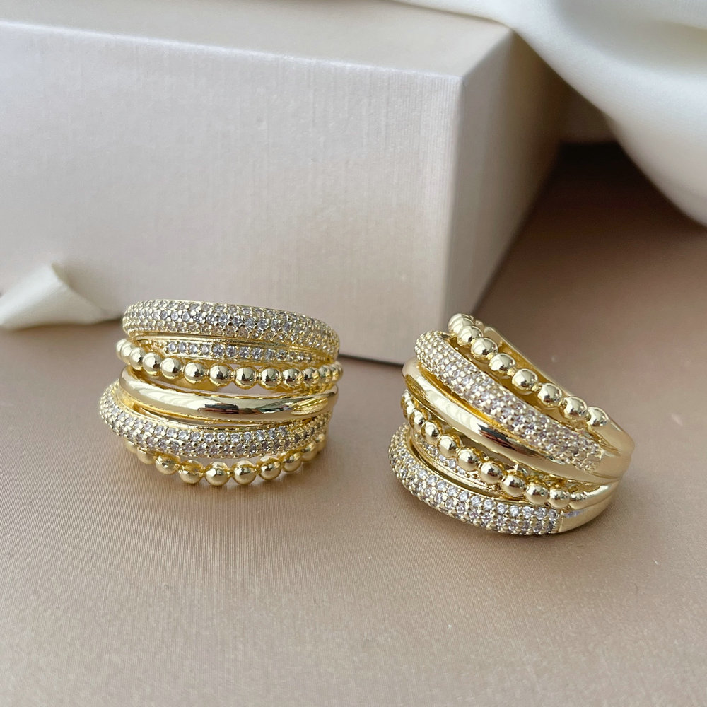 Pave chain ring