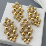 Pave chunky zircon earrings