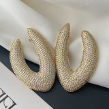 Pave chunky zircon earrings