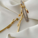 Pave fashion earrings