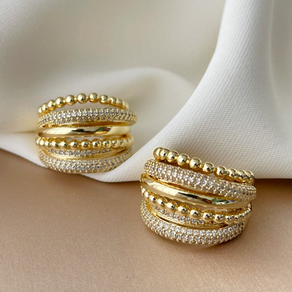 Pave chain ring