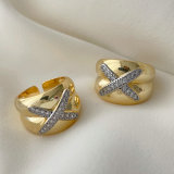 Pave zircon cross ring