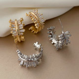 Pave zircon fashion earings