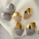 Pave fashion earrings
