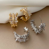 Pave zircon fashion earings