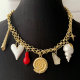 Shell charms chain necklace