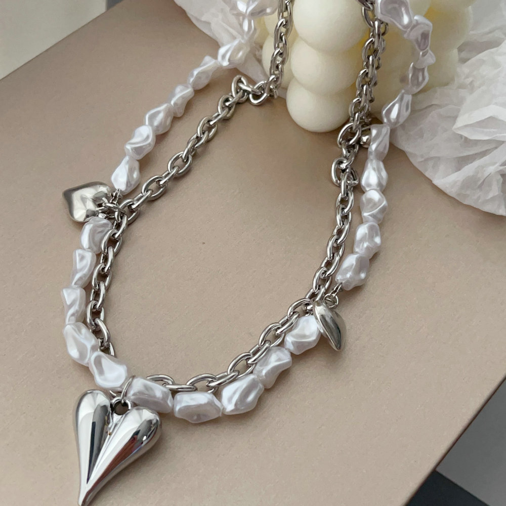 Design heart chain necklace