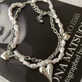 Design heart chain necklace