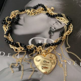 Chunky heart necklace