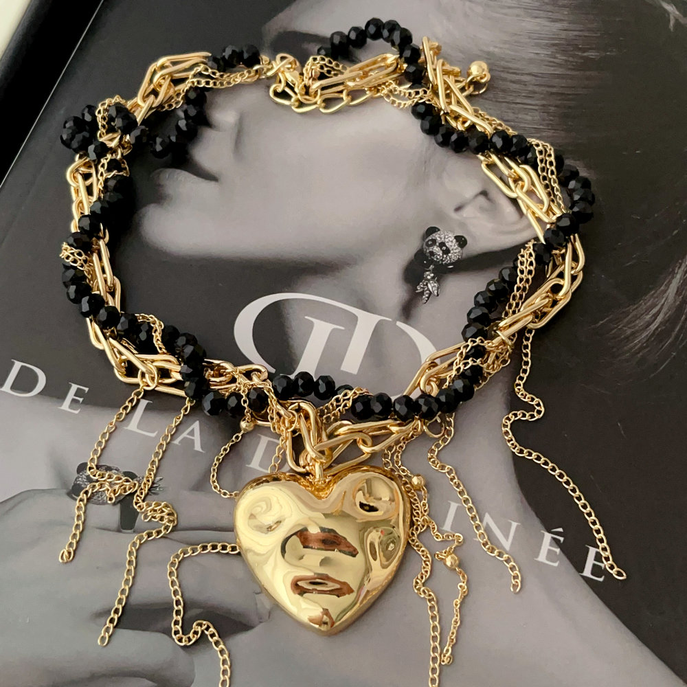 Chunky heart necklace