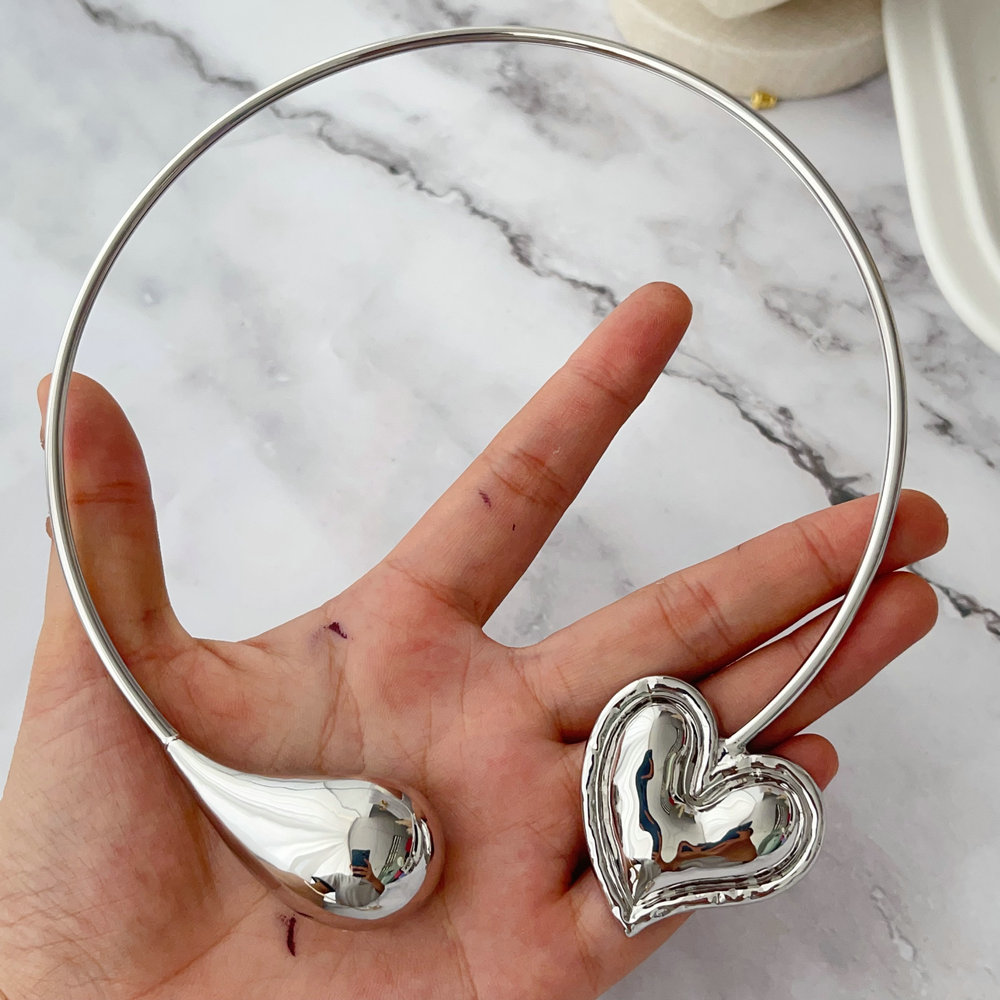 Chunky heart necklace