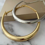 Chunky metal chain necklace