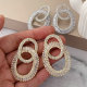 Chain shape earrings
